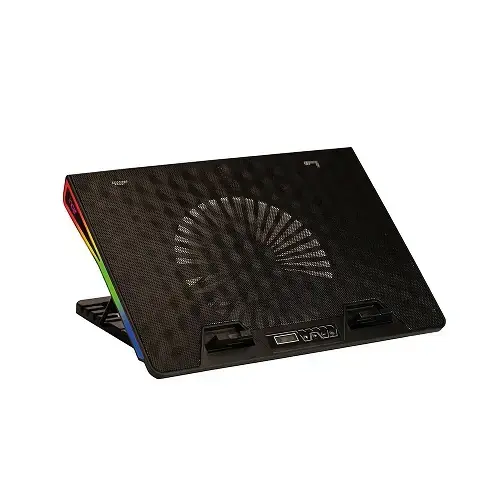 Inca Arrax II INC-608GMS 1 x 185mm Fan RGB LED 13″-17.3″ Siyah Notebook Soğutucu