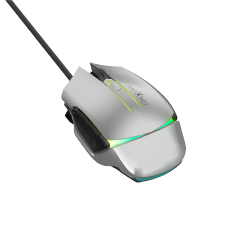 James Donkey 112RS 6200DPI 6 Tuş PMW3327 Sensör RGB Optik Metalik Gri Gaming Mouse