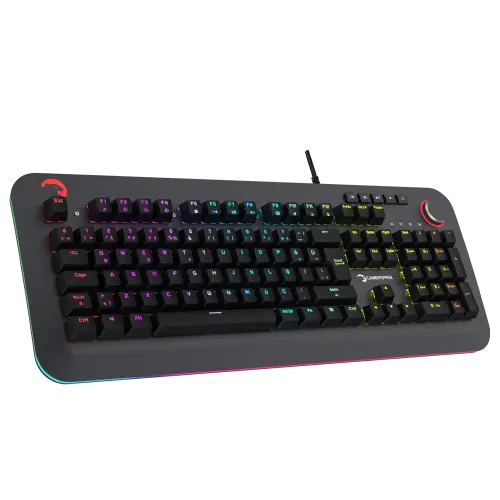 GamePower Starscream RGB Red Switch Türkçe Q USB Suya Dayanıklı Optik Mekanik Gaming Klavye