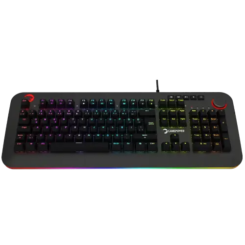 GamePower Starscream RGB Red Switch Türkçe Q USB Suya Dayanıklı Optik Mekanik Gaming Klavye