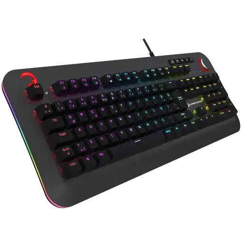 GamePower Starscream RGB Red Switch Türkçe Q USB Suya Dayanıklı Optik Mekanik Gaming Klavye