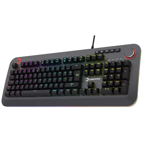 GamePower Starscream RGB Turuncu Switch Türkçe Q USB Suya Dayanıklı Optik Mekanik Gaming Klavye