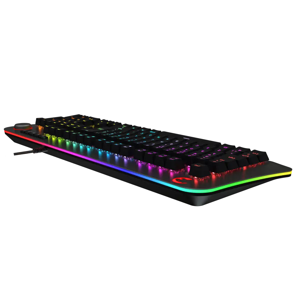 GamePower Starscream RGB Turuncu Switch Türkçe Q USB Suya Dayanıklı Optik Mekanik Gaming Klavye
