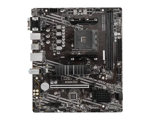 MSI B550M PRO AMD B550 Soket AM4 DDR4 4600(OC)MHz mATX Gaming (Oyuncu) Anakart