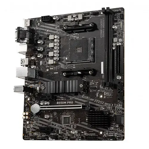 MSI B550M PRO AMD B550 Soket AM4 DDR4 4600(OC)MHz mATX Gaming (Oyuncu) Anakart