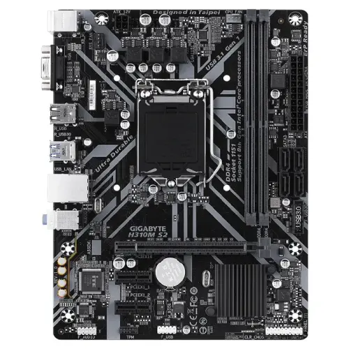 Gigabyte H310M S2 Intel H310 Soket 1151 DDR4 2666MHz m-ATX Gaming (Oyuncu) Anakart