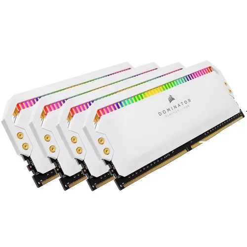 Corsair Dominator Platinum RGB CMT32GX4M4K4000C19W 32GB (4x8GB) DDR4 4000MHz CL19 Beyaz Gaming (Oyuncu) Ram