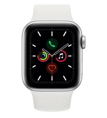 Apple Watch Seri 5 40mm GPS Silver Alüminyum Kasa ve Beyaz Spor Kordon MWV62TU/A