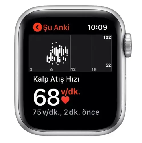 Apple Watch Seri 5 40mm GPS Silver Alüminyum Kasa ve Beyaz Spor Kordon MWV62TU/A