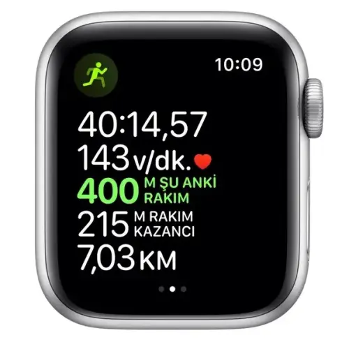 Apple Watch Seri 5 40mm GPS Silver Alüminyum Kasa ve Beyaz Spor Kordon MWV62TU/A