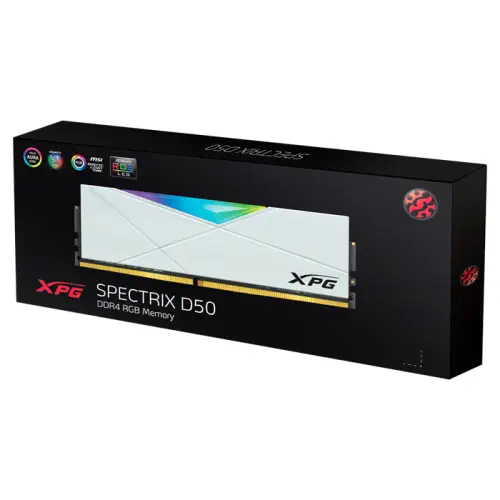 XPG Spectrix D50 RGB AX4U320038G16A-SW50 8GB (1x8GB) DDR4 3200MHz CL16 Gaming (Oyuncu) Ram