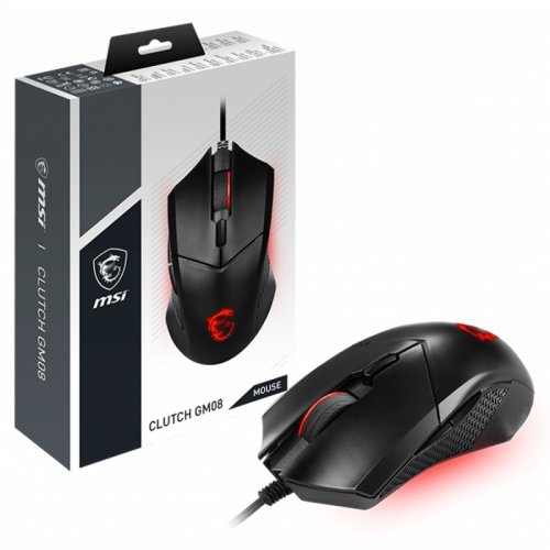 MSI Clutch GM08 3200DPI (Yazılım ile 4200DPI) 6 Tuş USB Optik Kablolu Gaming (Oyuncu) Mouse