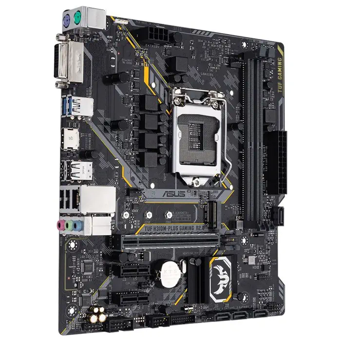 Asus TUF H310M-Plus Gaming R2.0 Intel H310 Soket 1151 DDR4 2666MHz mATX Gaming (Oyuncu) Anakart