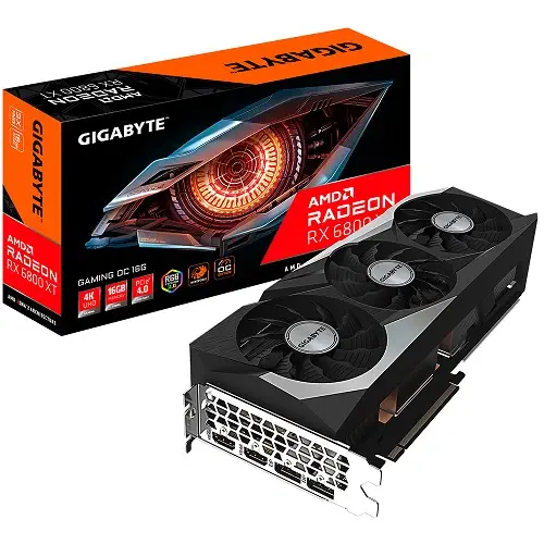 Gigabyte Radeon RX 6800 XT Gaming OC 16G GV-R68XTGAMING OC-16GD 16GB GDDR6 256Bit DX12 Gaming (Oyuncu) Ekran Kartı