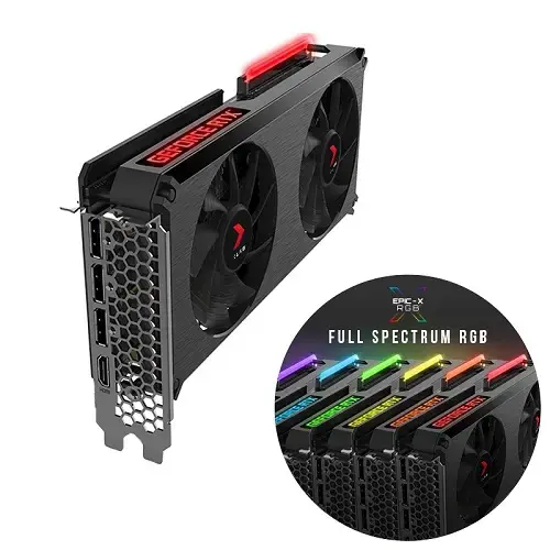 PNY GeForce RTX 3060 LHR 12GB XLR8 Gaming Revel Epic-X RGB Dual Fan VCG306012DFXPPB 12GB GDDR6 192Bit DX12 Gaming (Oyuncu) Ekran Kartı