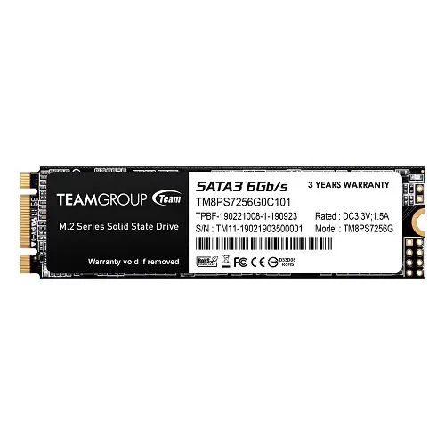 Team MS30 256GB 500/400MB/s SATA3 M.2 2280 SSD Disk (TM8PS7256G0C101)