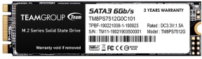 Team MS30 512GB 530/430MB/s M.2 2280 SSD Disk (TM8PS7512G0C101)