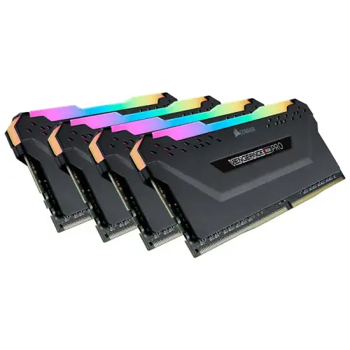 Corsair Vengeance RGB Pro CMW32GX4M4D3600C18 32GB (4x8GB) DDR4 3600MHz CL18 Siyah Gaming (Oyuncu) Ram