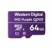 WD Purple Surveillance Camera SC QD101 WDD064G1P0C 64GB 7/24 Kesintisiz Ultra Dayanıklı Class 10 microSDXC Hafıza Kartı