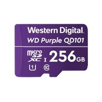 WD Purple Surveillance Camera SC QD101 WDD256G1P0C 256GB 7/24 Kesintisiz Ultra Dayanıklı Class 10 microSDXC Hafıza Kartı