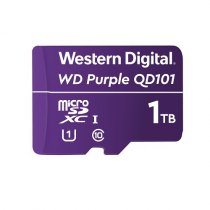 WD Purple Surveillance Camera SC QD101 WDD100T1P0C 1TB 7/24 Kesintisiz Ultra Dayanıklı Class 10 microSDXC Hafıza Kartı