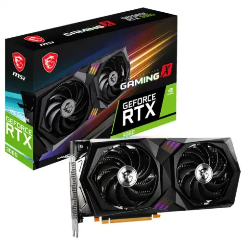 MSI GeForce RTX 3060 GAMING X 12G 12GB GDDR6 192Bit DX12 Gaming (Oyuncu) Ekran Kartı