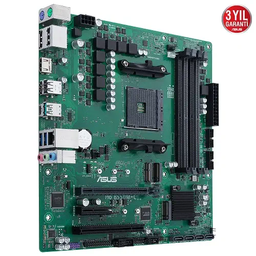 Asus Pro B550M-C/CSM AMD B550 Soket AM4 DDR4 4600(OC)MHz mATX Anakart