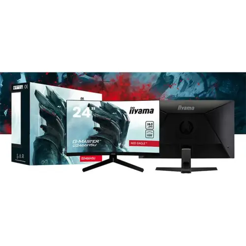 iiyama G-Master G2466HSU-B1 23.6″ 1ms 165Hz FreeSync Premium VA Full HD Curved Gaming (Oyuncu) Monitör