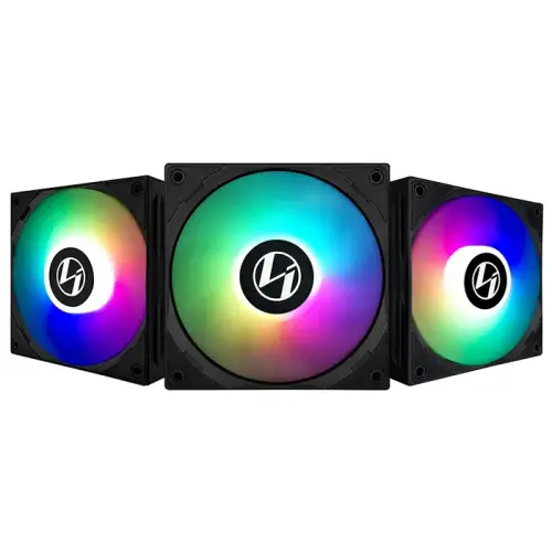 Lian Li ST120 Black ST120-3B 3x120mm RGB PWM Siyah Kasa Fanı
