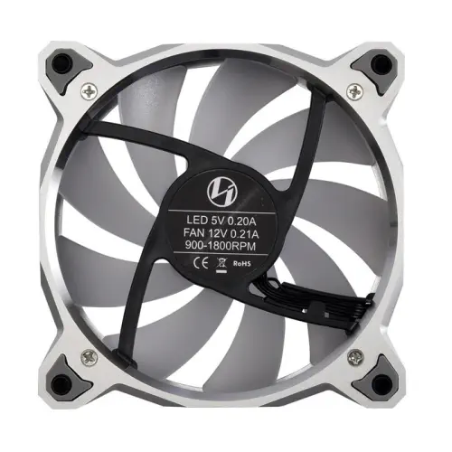 Lian Li Bora Digital Silver BR DIGITAL-3R S 3x120mm RGB PWM Gümüş Kasa Fanı
