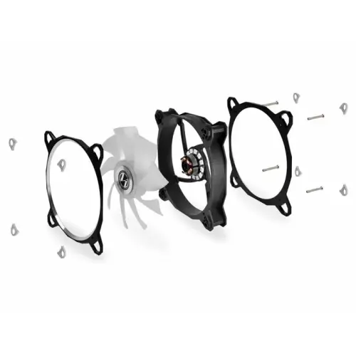 Lian Li Bora Digital Black BR DIGITAL-3R B 3x120mm RGB PWM Siyah Kasa Fanı