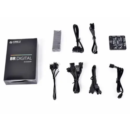 Lian Li Bora Digital Black BR DIGITAL-3R B 3x120mm RGB PWM Siyah Kasa Fanı
