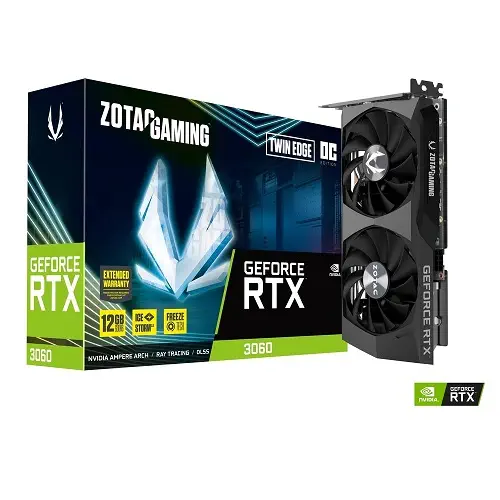 Zotac Gaming GeForce RTX 3060 Twin Edge OC ZT-A30600H-10M 12GB GDDR6 192Bit DX12 Gaming (Oyuncu) Ekran Kartı