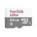 Sandisk Ultra SDSQUNR-064G-GN3MN 64GB 100MB/s Class 10 MicroSDHC Hafıza Kartı