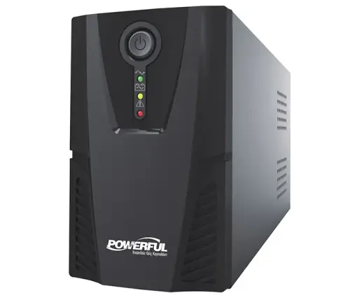Powerful PL-600 650VA LED Line Interactive UPS 5/20 Dakika Çalışma Süresi 