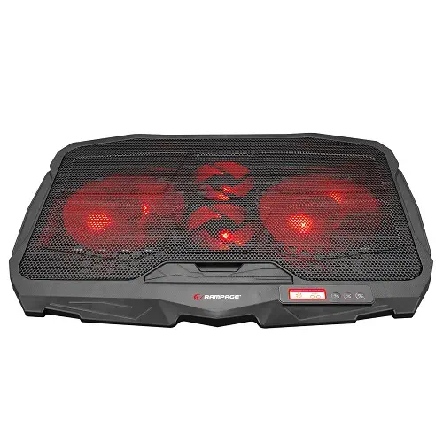 Addison Rampage AD-RC4 Siyah 2x125mm+2x70mm Işıklı Fan 15″-17″ Notebook Soğutucu Stand
