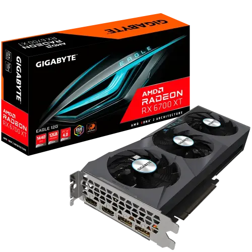 Gigabyte Radeon RX 6700 XT Eagle 12G GV-R67XTEAGLE-12GD GDDR6 192Bit DX12 Gaming (Oyuncu) Ekran Kartı