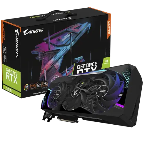 Gigabyte Aorus GeForce RTX 3080 Master 10G GV-N3080AORUS M-10GD 10GB GDDR6X 320Bit DX12 Gaming (Oyuncu) Ekran Kartı