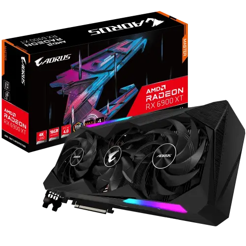 Gigabyte Aorus Radeon RX 6900 XT Master 16G GV-R69XTAORUS M-16GD 16GB GDDR6 256Bit DX12 Gaming (Oyuncu) Ekran Kartı