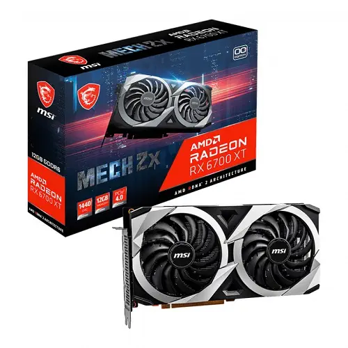 MSI Radeon RX 6700 XT MECH 2X 12G OC 12GB GDDR6 192Bit DX12 Gaming (Oyuncu) Ekran Kartı