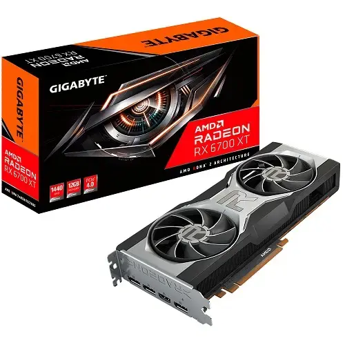Gigabyte Radeon RX 6700 XT 12G GV-R67XT-12GD-B 12GB GDDR6 192Bit DX12 Gaming (Oyuncu) Ekran Kartı