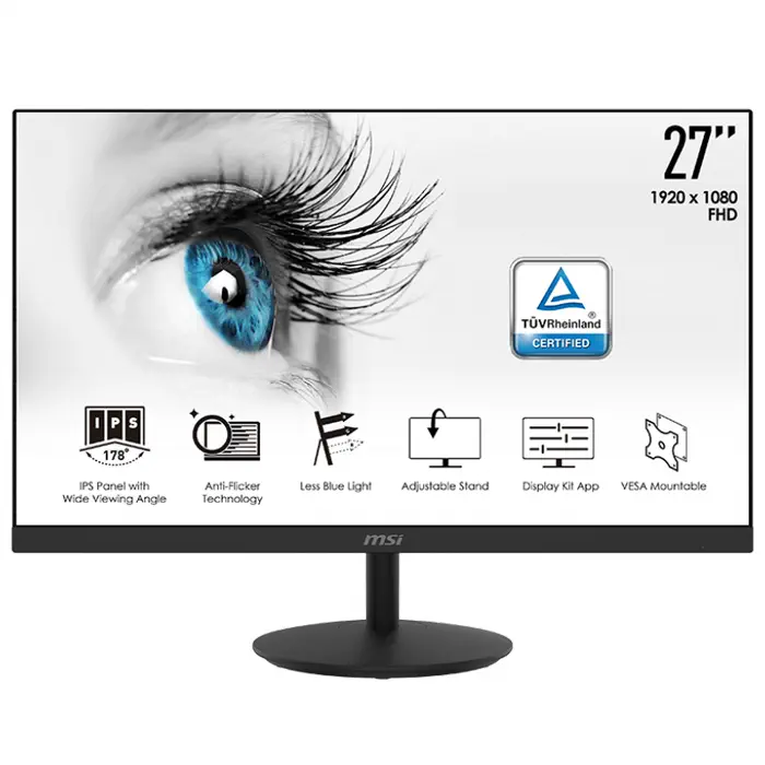 MSI Pro MP271 27” 5ms 75Hz IPS Full HD Monitör