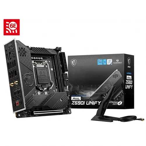 MSI MEG Z590I UNIFY Intel Z590 Soket 1200 DDR4 5600(OC)MHz Mini-ITX Gaming (Oyuncu) Anakart