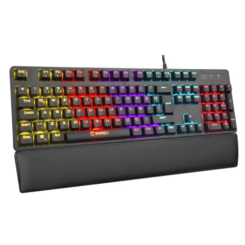 Everest KB-GX8 REDCORE Red Switch RGB TR Q Mekanik Kablolu Gaming (Oyuncu) Klavye