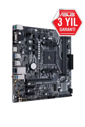 ASUS Prime A320M-K AMD A320 Soket AM4 DDR4 3200(O.C.)MHz mATX Anakart
