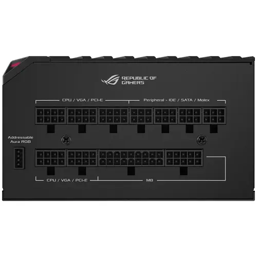 Asus ROG-THOR-850P-P 850W 80+ Platinum 135mm Full Modüler Gaming Power Supply + Power Kablosu Hediyeli