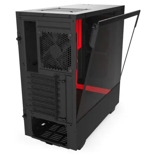 NZXT H510 CA-H510B-BR USB 3.1 Temperli Cam Mat Siyah/Kırmızı ATX Mid-Tower Gaming (Oyuncu) Kasa