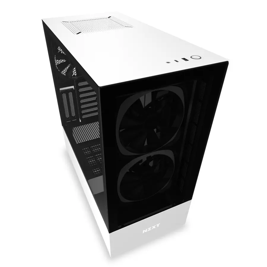 NZXT H510 Elite CA-H510E-W1 USB 3.1 RGB Temperli Cam Mat Beyaz ATX Mid-Tower Gaming (Oyuncu) Kasa