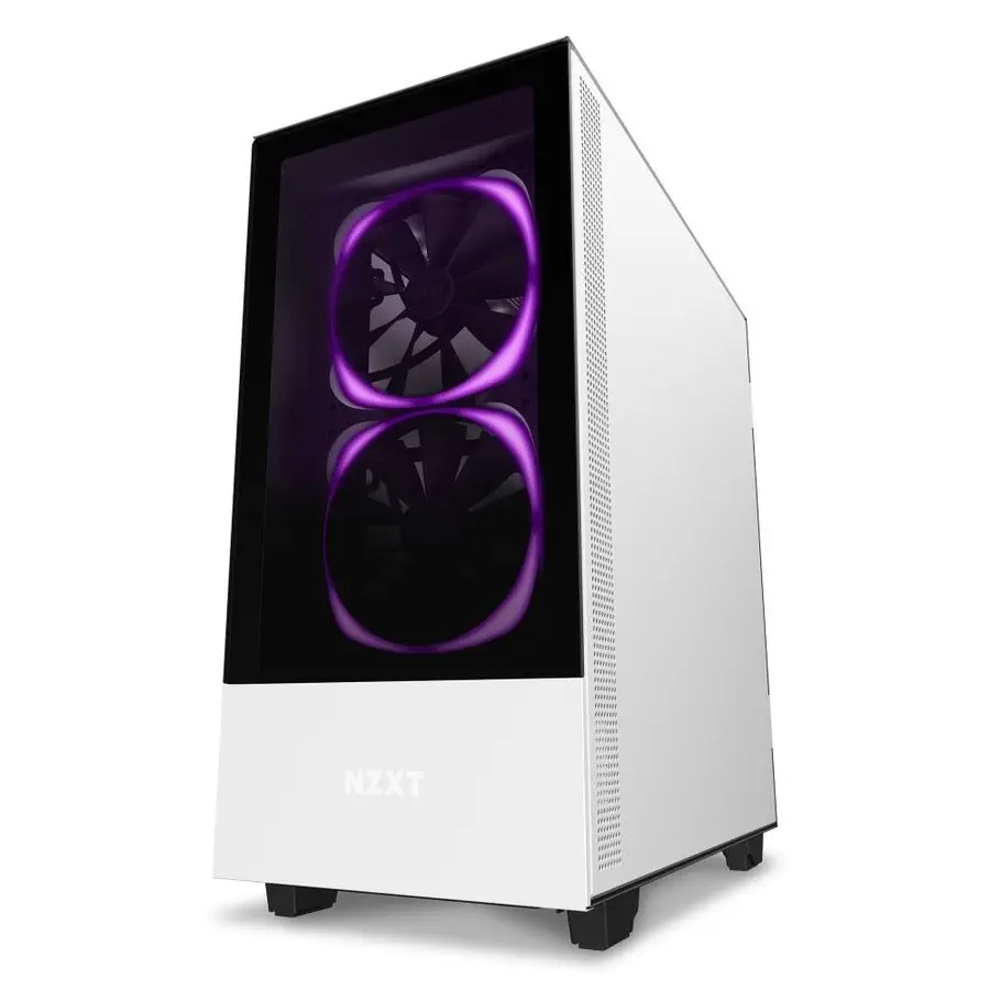 NZXT H510 Elite CA-H510E-W1 USB 3.1 RGB Temperli Cam Mat Beyaz ATX Mid-Tower Gaming (Oyuncu) Kasa