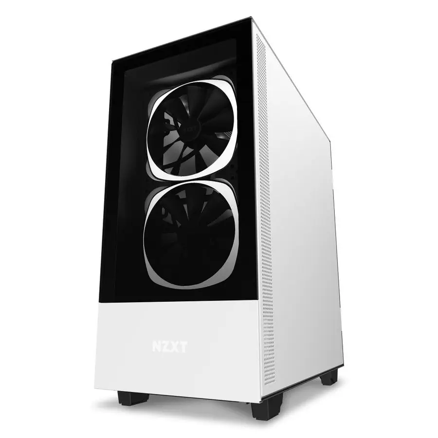 NZXT H510 Elite CA-H510E-W1 USB 3.1 RGB Temperli Cam Mat Beyaz ATX Mid-Tower Gaming (Oyuncu) Kasa
